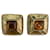 Boucles d'oreilles clip avec pierres ambre Yves Saint Laurent  - vue 1