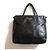 Borsa tote in pelle nappa Prada Nero