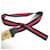 Gucci Bee Sherry Web Stripe Gürtel Rot Marineblau - Ansicht 2