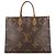 Borsa Tote OnTheGo GM Monogram Reverse Gigante Louis Vuitton Rosso