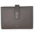 Céline CELINE Medium Strap Wallet in Greige Leather Grey