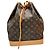 Noe Borsa Noé Louis Vuitton in tela Monogram grande Marrone