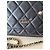 Wallet On Chain Portafoglio in pelle trapuntata nera Camelia con catena Chanel Nero - vista 4