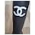 Botas de lluvia de goma negra con logo CC de Chanel Negro - vista 2