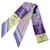 Foulard Twilly Hermès in viola e giallo Porpora