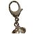 Portachiavi charm Gabrielle di Chanel Rosa D'oro - vista 9