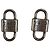 Tiffany & Co Orecchini in pelle con chiave e doppio lucchetto Tiffany 1837 Argento
