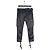 Pantalones de cuero cargo biker Balmain por Decarnin SS10 Negro