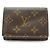 Graceful Louis Vuitton Visitenkartenetui aus Monogramm-Canvas Braun