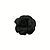 Timeless Chanel Spilla Fiore Camelia in Pelle Nera Vintage Nero