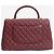 Chanel Sac Coco Handle en cuir caviar matelassé bordeaux 2017 - vue 3