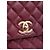 Chanel Sac Coco Handle en cuir caviar matelassé bordeaux 2017 - vue 5