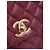 Chanel Sac Coco Handle en cuir caviar matelassé bordeaux 2017 - vue 7