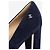 Chanel Navy Wildleder-Pumps - Größe EU 39,5 Marineblau - Ansicht 5