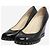 Chanel Schwarze Leder-Wedge-Pumps - Größe EU 39 - Ansicht 2