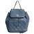 Chanel Blauer Kaviar-Leder-Rucksack