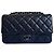 Timeless Borsa Chanel Classica Mini con Patta in Pelle Nera Nero
