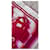 Foulard Hermès "Brides de Gala" Nero Bianco Rosso Blu Verde - vista 5