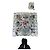 Foulard in Seta Gucci x Balenciaga Bianco Multicolore