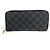 Cartera Larga Damier Graphite Louis Vuitton Negro