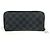 Cartera Larga Damier Graphite Louis Vuitton Negro - vista 2