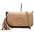 Bolsa de Ombro de Couro Gucci Soho Bege