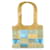 Borsa Patchwork Chanel CC Coco Mark in Beige e Blu  - vista 1