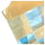Borsa Patchwork Chanel CC Coco Mark in Beige e Blu  - vista 11