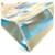 Borsa Patchwork Chanel CC Coco Mark in Beige e Blu  - vista 7