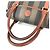 FENDI Vintage Logo Pequin Tote Tasche Braun Khaki - Ansicht 8