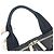 Borsa a mano con logo della vecchia linea di viaggio Chanel Nero Bianco - Ansicht 10