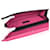 Yves Saint Laurent Bicolor Leather Clutch Bag Black Pink  - view 11