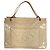 Vintage Chanel gesteppte Handtasche Weiß