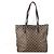 Borsa tote Damier Cabas Mezzo Louis Vuitton Marrone Damier ebene