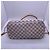 Louis Vuitton Neverfull Handtasche Weiß Karo Leder - Ansicht 4