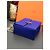 Borsa Hermès Cinhetic blu elettrico in pelle di capra - vista 7