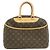 Borsa Vanity Bowling Monogram Louis Vuitton Marrone