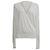 Top de punto estilo wrap de Diane Von Furstenberg en algodón blanco Crudo