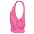 Ganni Logo Strick-Cropped-Weste aus rosa Viskose Pink - Ansicht 2