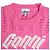 Ganni Logo Strick-Cropped-Weste aus rosa Viskose Pink - Ansicht 5