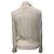 Chloé Bluse aus ivory Seide mit Knopf und Taillenknoten Weiß Roh - Ansicht 3