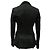 Autre Marque Blazer de un solo botón Alexander McQueen en algodón negro - vista 3