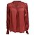 Blusa com babados Mila em poliéster vermelho da Ulla Johnson Bordeaux