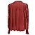 Blusa com babados Mila em poliéster vermelho da Ulla Johnson Bordeaux - vista 3