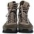 Stivali da trekking con lacci Moncler in pelle e camoscio marrone Rosso - vista 2
