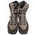 Stivali da trekking con lacci Moncler in pelle e camoscio marrone Rosso - vista 6