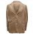Blazer monopetto in velluto a coste marrone di Brunello Cucinelli Rosso