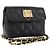 Chanel Vintage Square CC Flap Quilted Lambskin Medium Nero