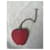 Hermès Red Apple Leather Bag Charm  - view 2