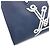 Borsa OnTheGo MM Sailor's Knot Nautical di Louis Vuitton Bianco Blu navy - vista 9